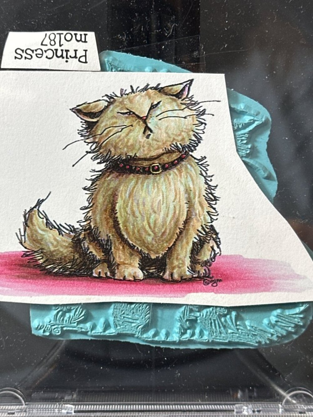 Stamping Bella m0187 Princess Cat Cling Rubber Stamp